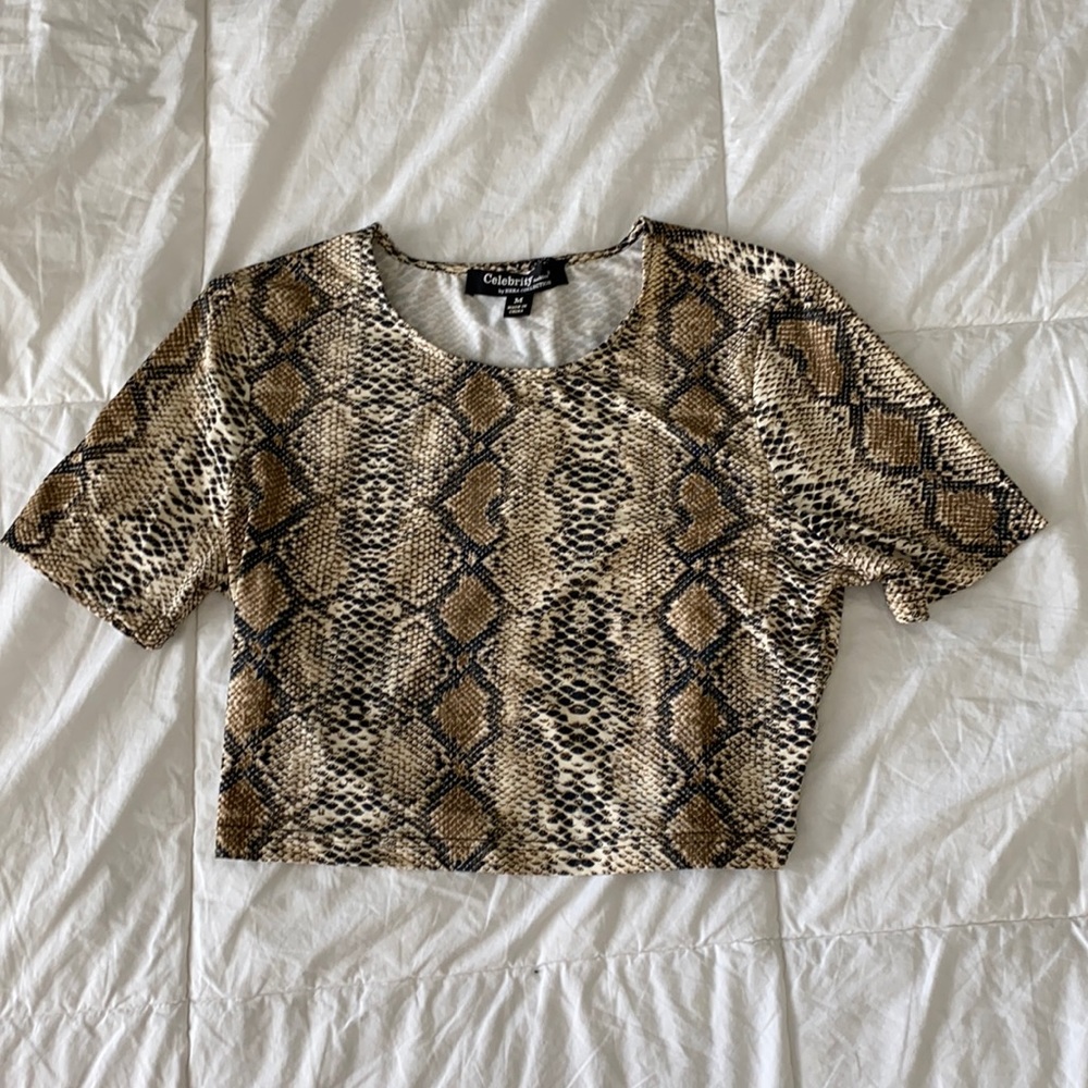 Snake Skin Crop Top